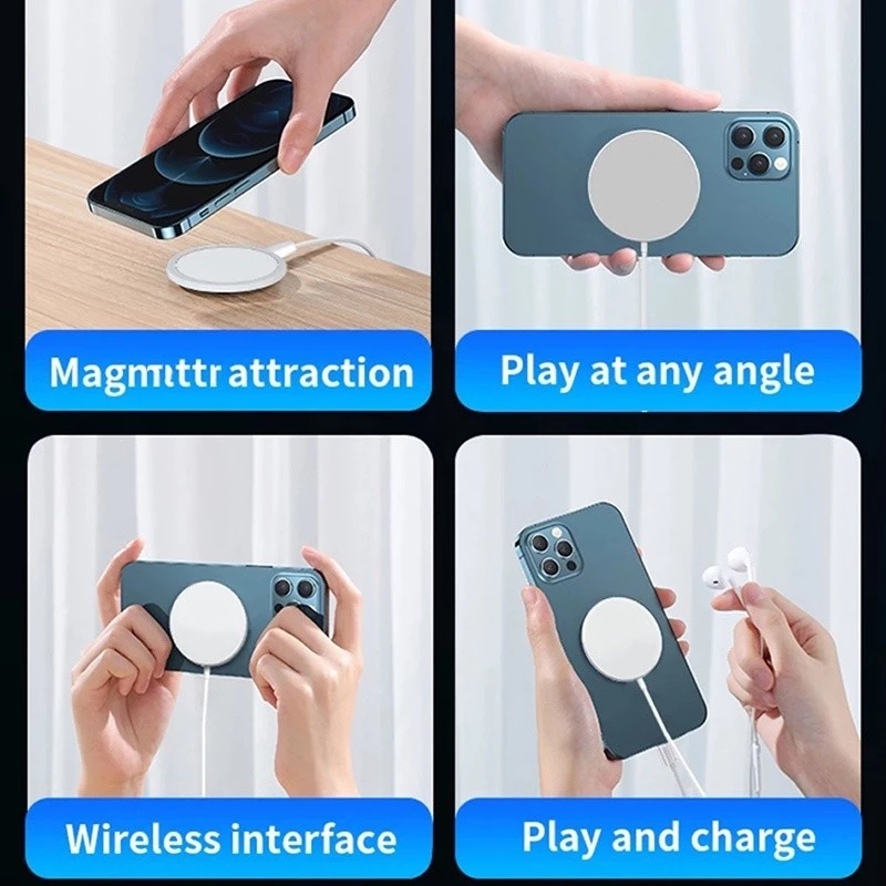 ที่ชาร์จแม่เหล็กไร้สาย ชาร์จเร็ว อุปกรณ์เสริม สําหรับ iPhone